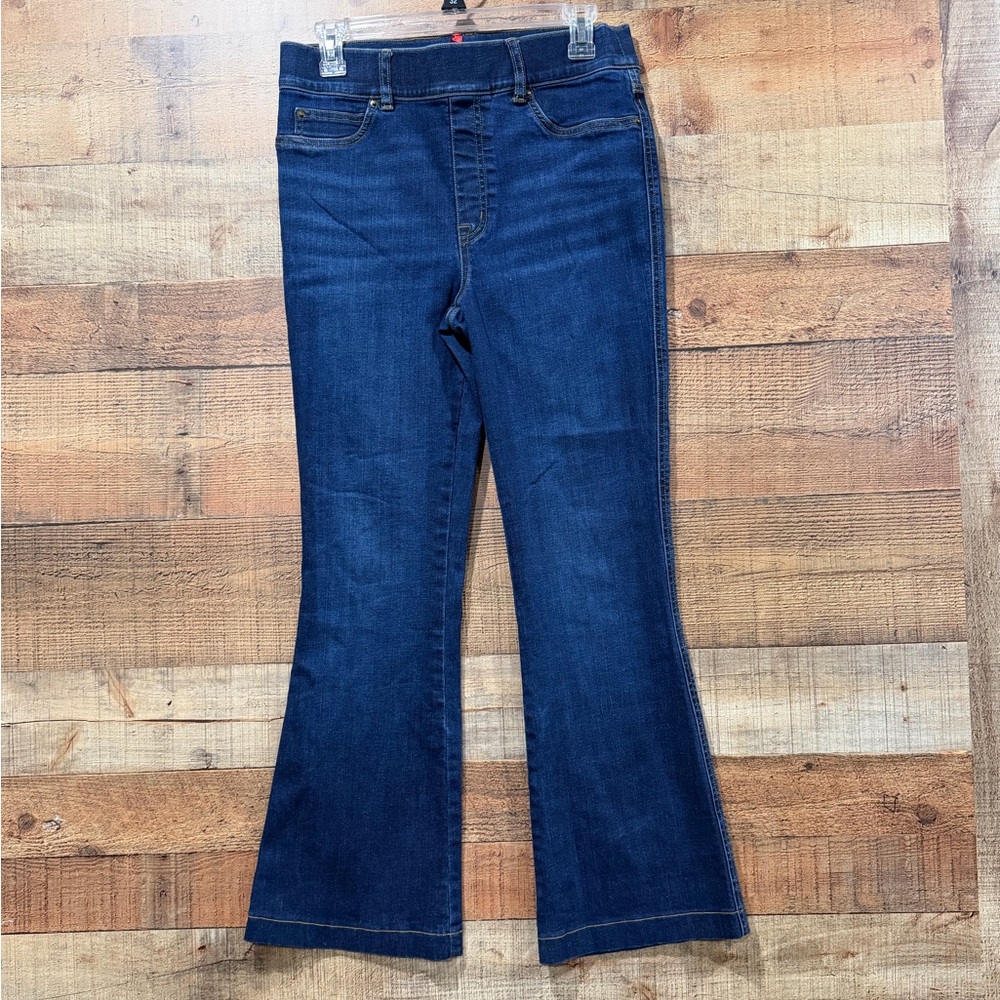 SPANX Dark Indigo Flare Women's Slimming Jeans Size 8 (Spanx Size Medium)